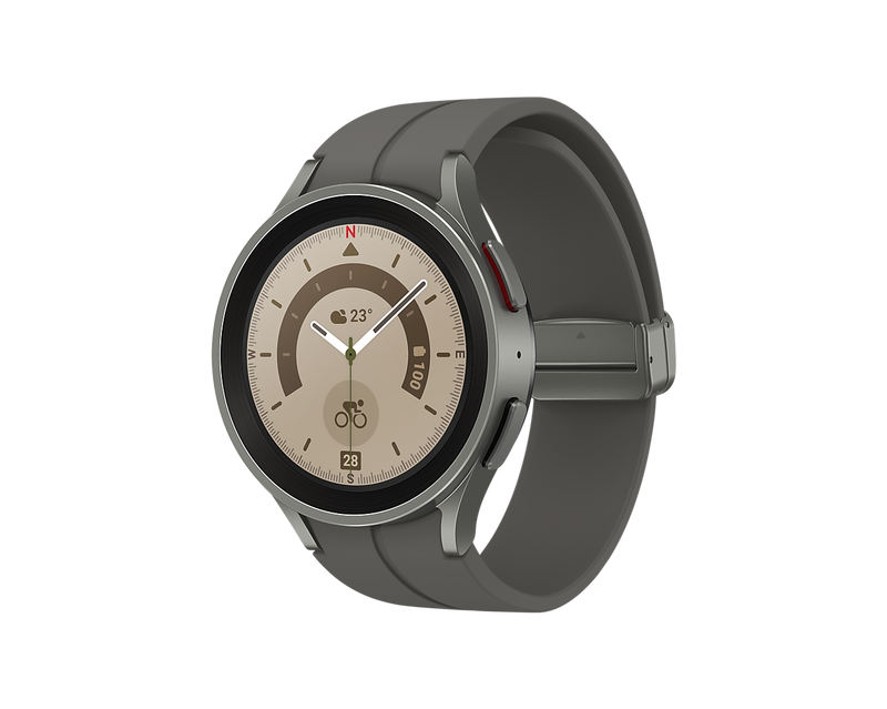 Samsung Galaxy Watch5 Pro 4G LTE NFC Titanium 45mm Grey Titanium SM-R925FZTAEUA (Renewed)