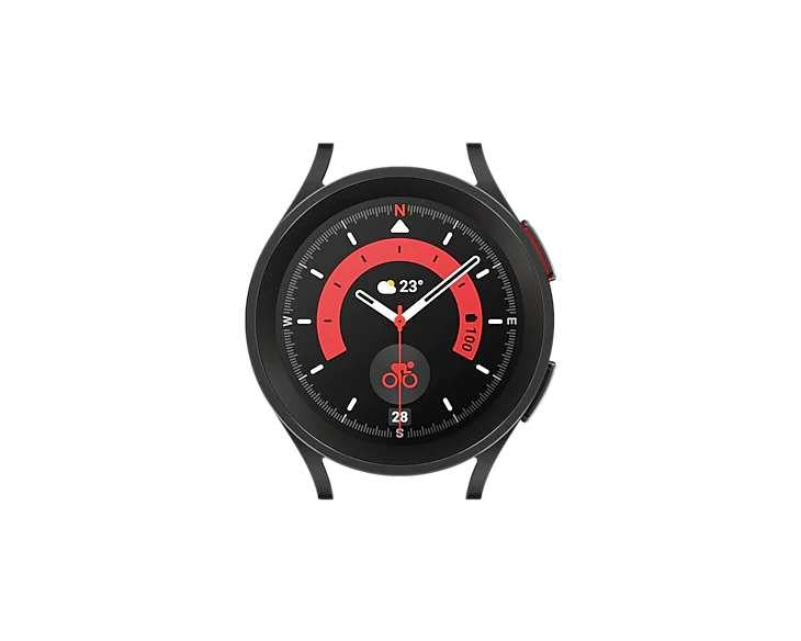 Samsung SM-R920NZKDWEU Galaxy Watch5 Pro BT 45mm Black Titanium Body Case Only (Renewed)