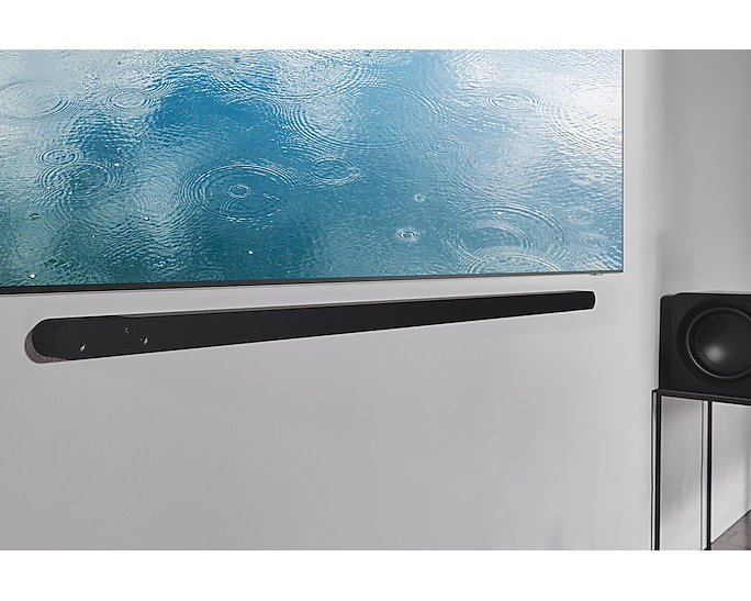 Samsung HW-S800B/XU 3.1.2 Ultra Slim Soundbar With Subwoofer Dolby Atmos Black (Renewed)