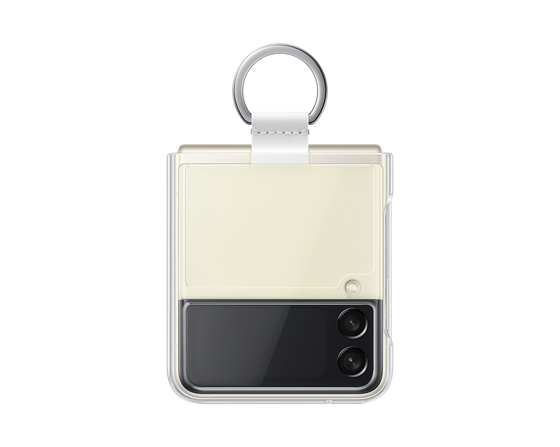 Samsung EF-QF711CTEGWW Galaxy Z Flip3 5G Clear Cover With Ring Transparent (Renewed)