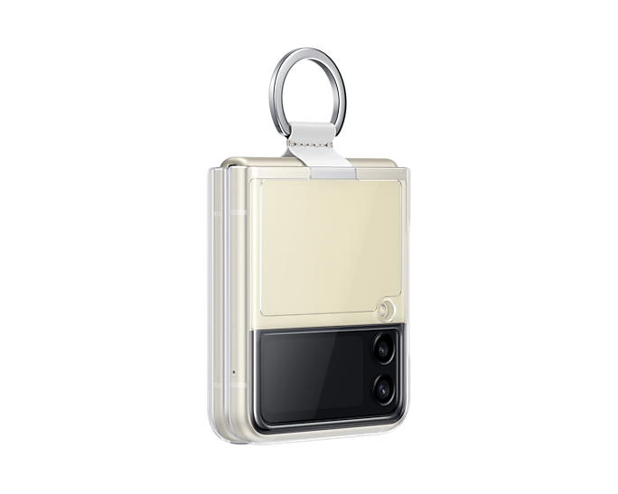 Samsung EF-QF711CTEGWW Galaxy Z Flip3 5G Clear Cover With Ring Transparent (Renewed)