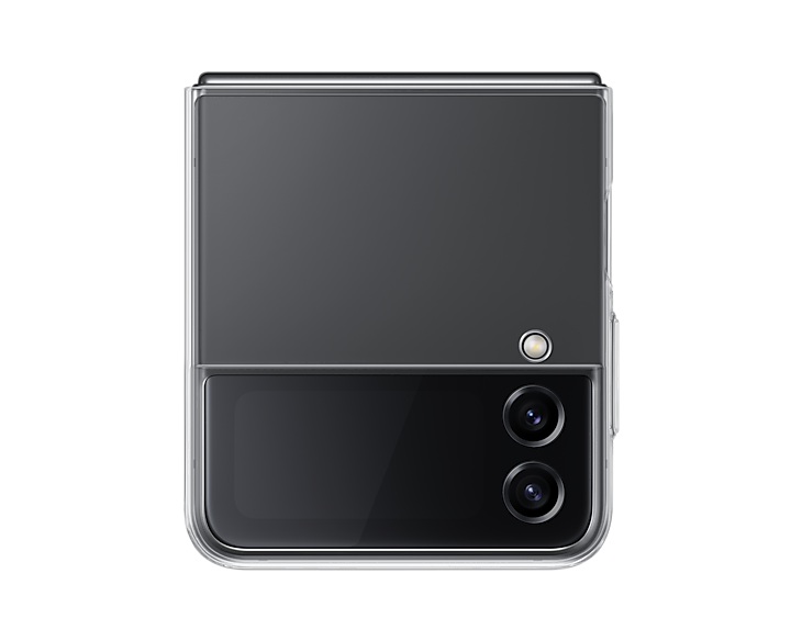 Samsung EF-QF721CTEGWW Galaxy Z Flip4 Clear Slim Mobile Phone Cover Transparent (Renewed)