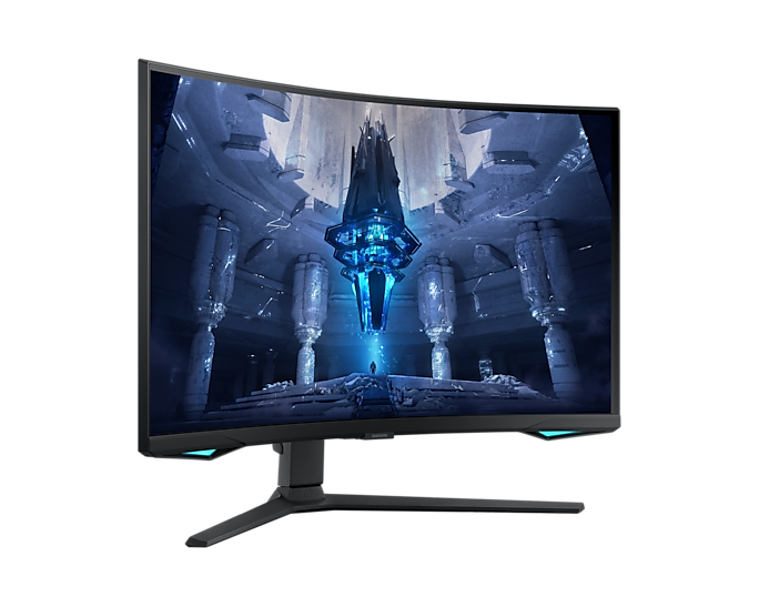 Samsung 32'' Gaming Monitor Curved G7 UHD 165Hz Mini LED Odyssey LS32BG750NUXXU (Renewed)