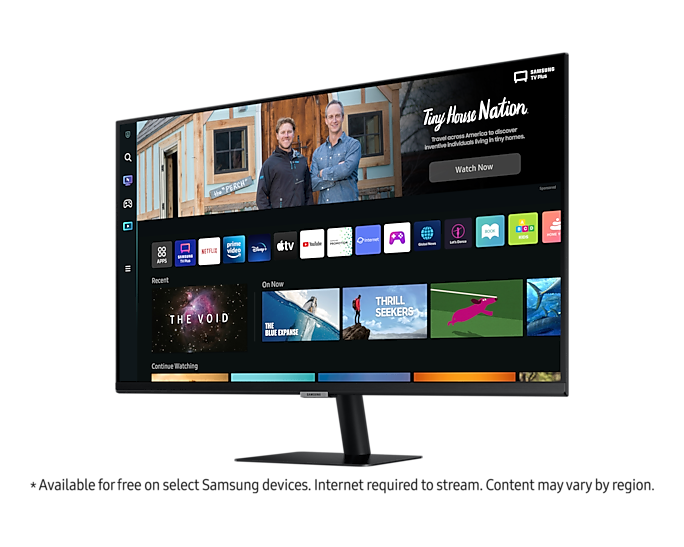 Samsung 32'' Smart Monitor M50B Black FHD With Speakers & Remote LS32BM500EUXXU (Renewed)