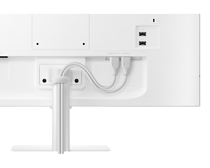 Samsung Smart Monitor With Speakers & Remote Full HD White LS27BM501EUXXU (Renewed)