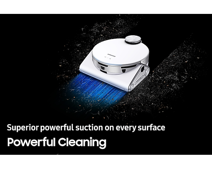 Samsung Robot Vacuum Cleaner Jet Bot AI+ Built-In Clean Station VR50T95735W/EU (Renewed)