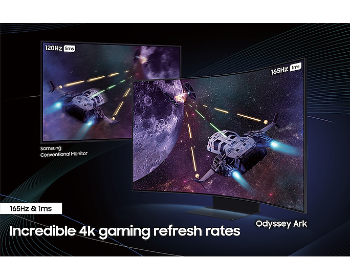 Samsung 55'' Gaming Monitor Curved Smart Odyssey Ark 1ms 165Hz LS55BG970NUXXU (New)