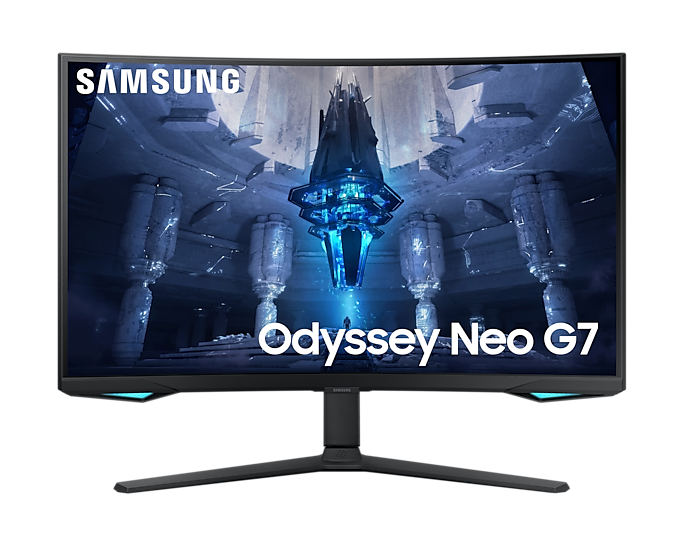 Samsung 32'' Gaming Monitor Curved UHD 165Hz Mini LED Odyssey LS32BG750NUXXU (New)