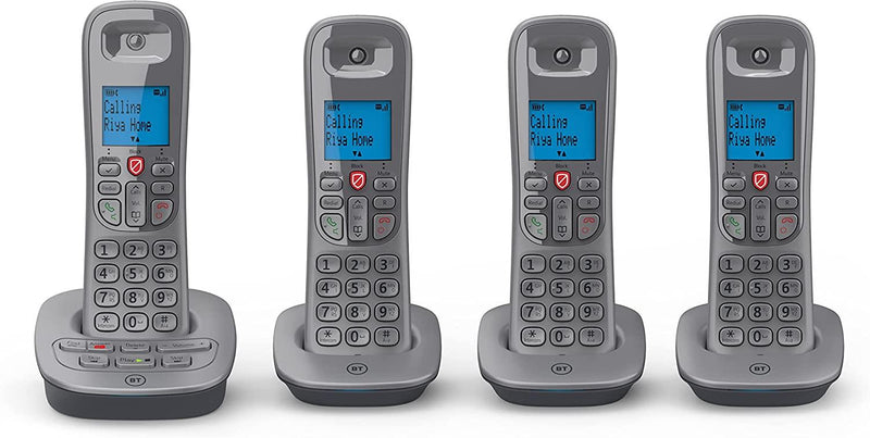 BT Digital Cordless Phone 5960 Quad With Call Blocking & Answering Machine (New)