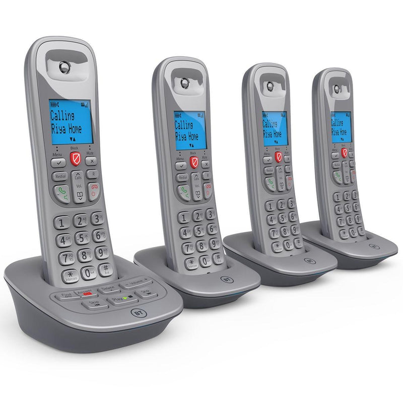 BT Digital Cordless Phone 5960 Quad With Call Blocking & Answering Machine (New)