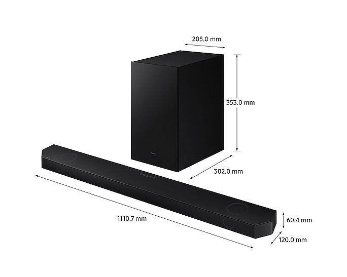 Samsung 3.1.2Ch Soundbar With Subwoofer Cinematic Dolby Atmos DTS:X HW-Q700B/XU (Renewed)