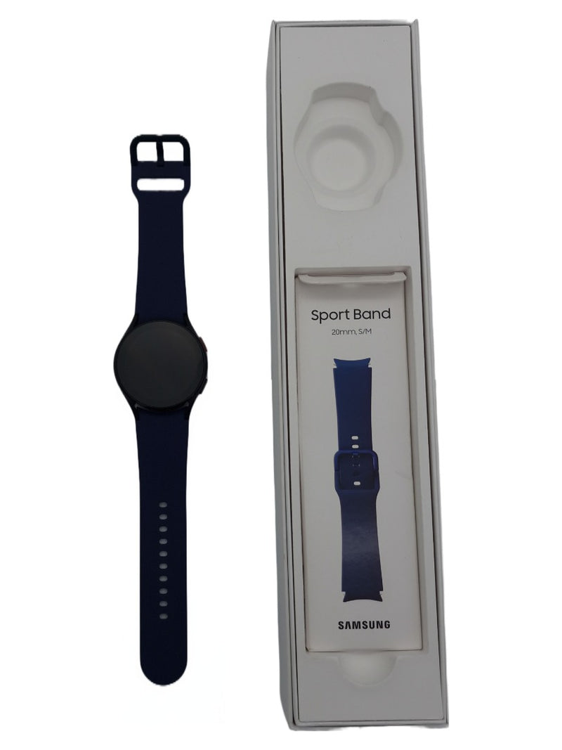 Samsung Galaxy Watch5 BT Aluminium 40mm SM-R900NZADWEU Sport Band Navy [S/M] (Renewed)
