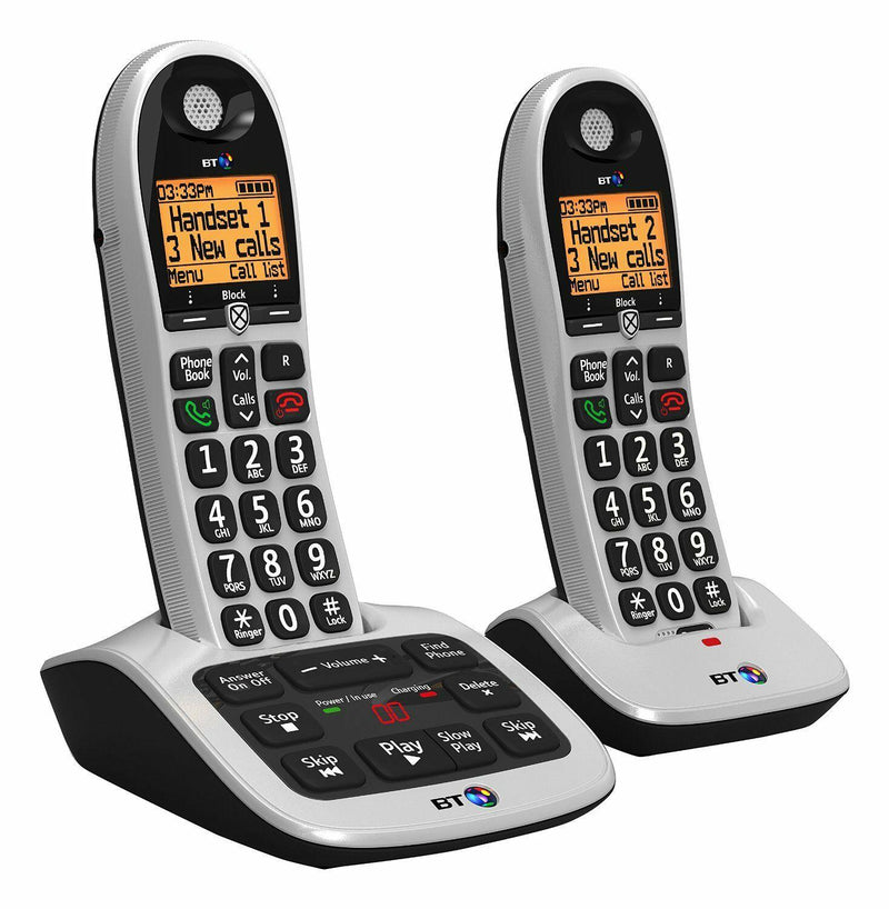 BT 4600 Twin Big Button Digital Cordless Telephones With Advanced Call Blocker (Renewed)