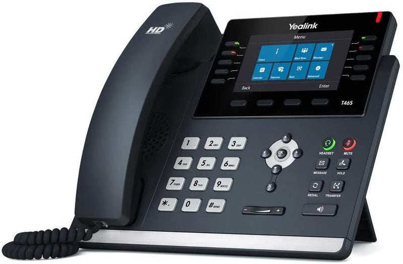 Yealink SIP-T46S PoE 16 Line IP Corded Conference Phone 4.3'' LCD Display (Renewed)