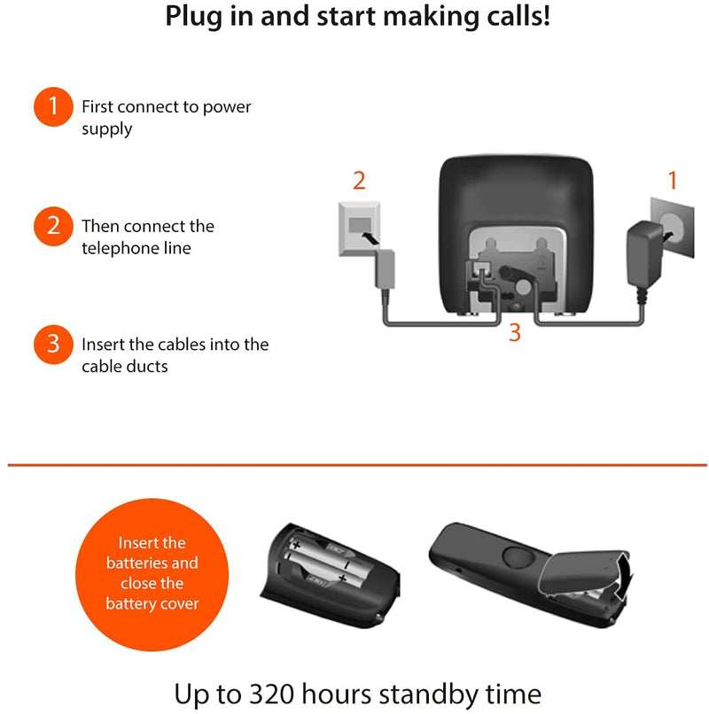 Gigaset C630A Duo DECT Cordless Phone With Answering Machine (Renewed)