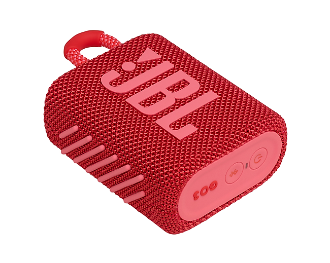 JBL Go 3 Compact Portable Waterproof Speaker USB-C Red GP-HSU020HAGRQ (New / Open Box)