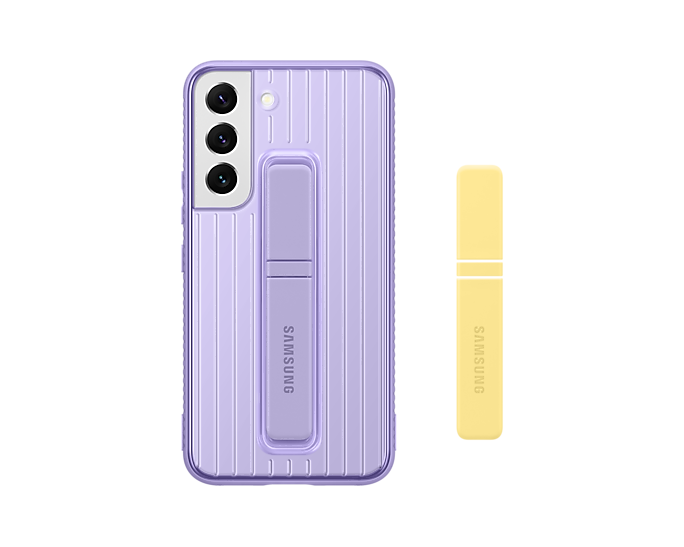 Samsung Galaxy S22 Protective Standing Phone Cover Fresh Lavender EF-RS901CVEGWW (New / Open Box)