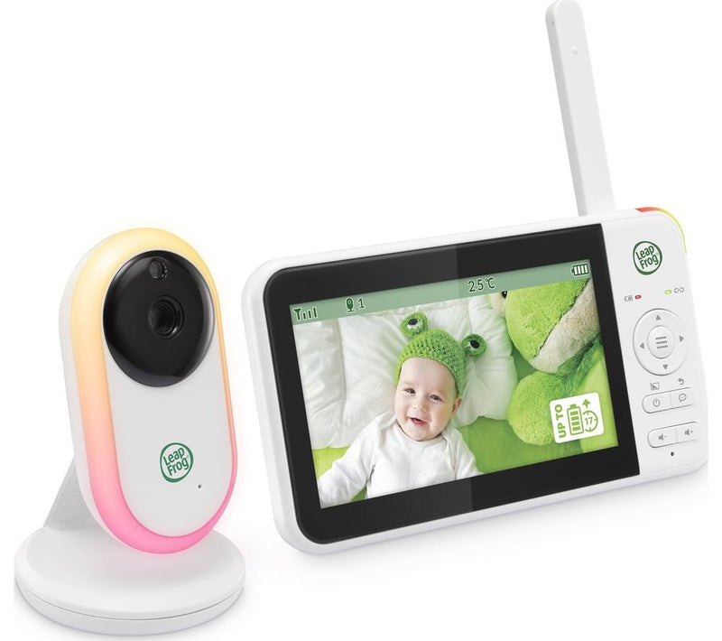 LeapFrog Video Baby Monitor LF2415 With 5'' LCD Screen Night Light Night Vision (Renewed)