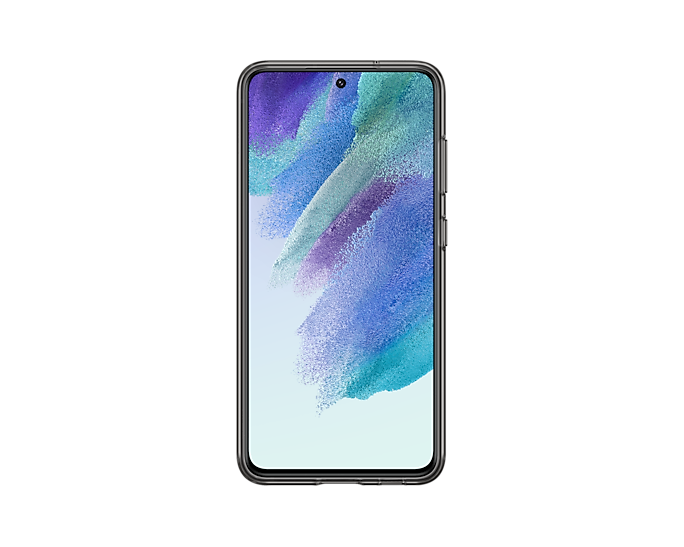 Samsung Galaxy S21 FE Clear Phone Cover With Strap Dark Grey EF-XG990CBEGWW (Renewed)