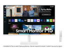Samsung Smart Monitor With Speakers & Remote LS27BM501EUXXU Full HD White (New / Open Box)