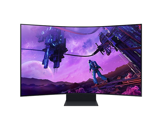 Samsung 55'' Gaming Monitor Curved Smart Odyssey Ark 1ms 165Hz LS55BG970NUXXU (Renewed)