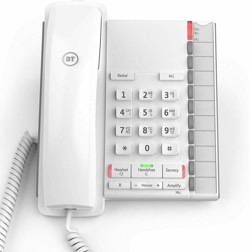 BT Converse 2200 Corded Telephone With Speakerphone White - 040207 (Renewed)