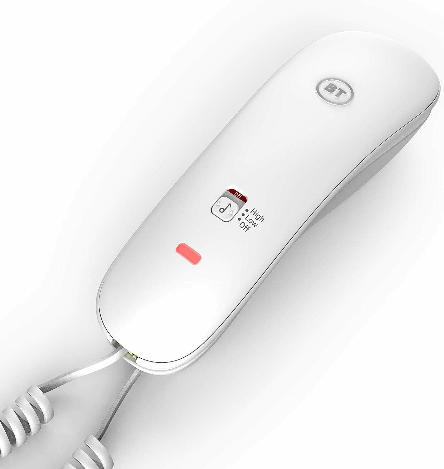 BT Duet 210 Gondola Corded Telephone In White - 061125 (Renewed)