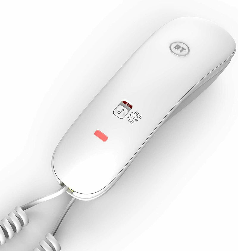 BT Duet 210 Gondola Corded Telephone In White - 061125 (Renewed)