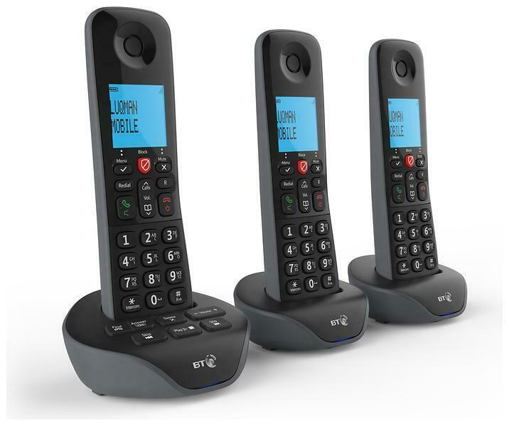 BT Essential X Trio Digital Cordless Home Phone With Nuisance Call Blocker (Renewed)