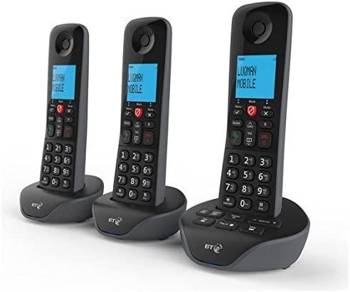 BT Essential X Trio Digital Cordless Home Phone With Nuisance Call Blocker (Renewed)