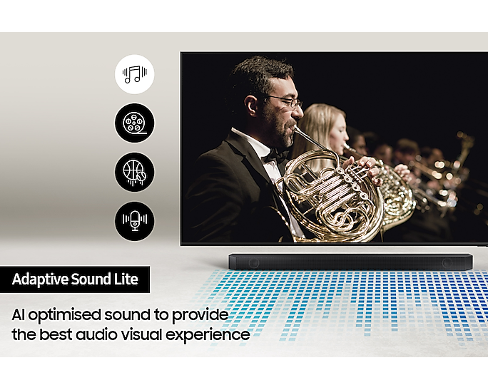 Samsung 3.1Ch Soundbar With Wireless Subwoofer 430W Virtual DTS:X HW-B650/XU (Renewed)