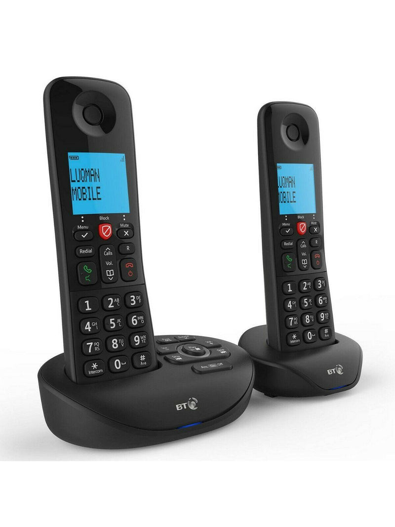 BT Essential Y Twin Digital Home Cordless Phone Nuisance Call Blocker - 090654 (Renewed)