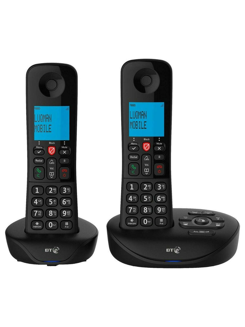 BT Essential Y Twin Digital Home Cordless Phone Nuisance Call Blocker - 090654 (Renewed)