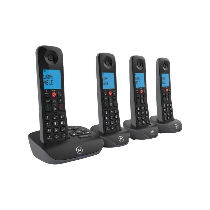 BT Essential Quad Digital Cordless Answerphone With Nuisance Call Blocker (Renewed)