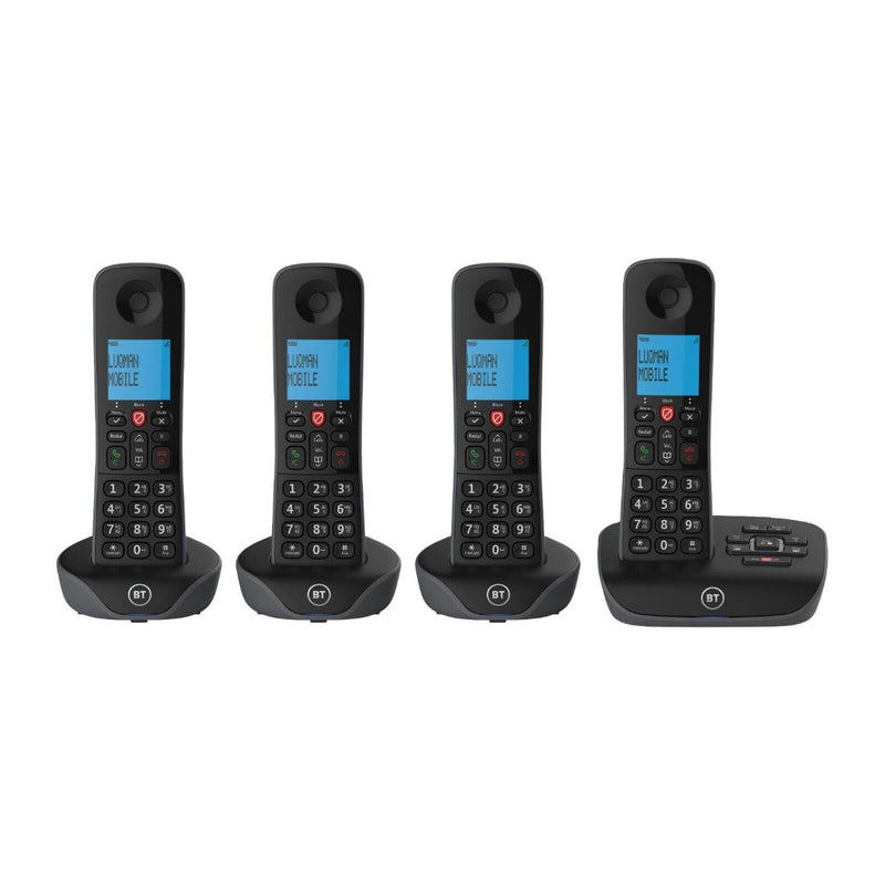 BT Essential Quad Digital Cordless Answerphone With Nuisance Call Blocker (Renewed)