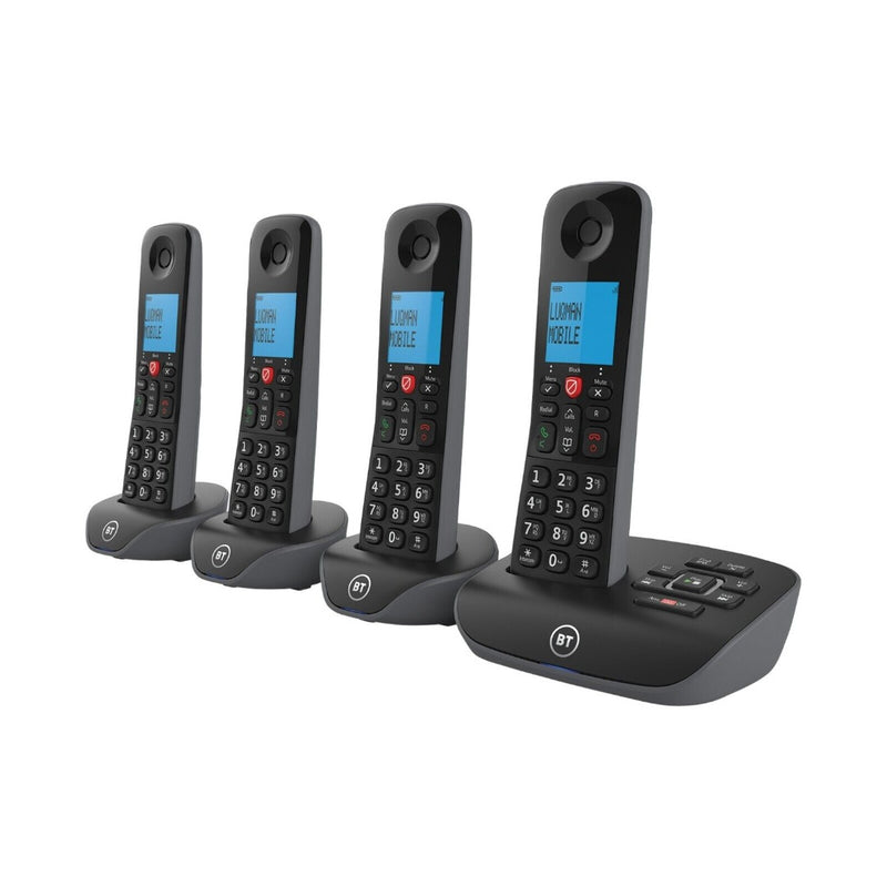 BT Essential Quad Digital Cordless Answerphone With Nuisance Call Blocker (Renewed)