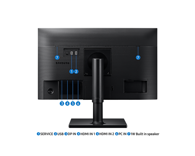 Samsung 27'' FHD Monitor Speakers Adjustable Stand 1920x1080 LF27T450FZUXXU (New / Open Box)