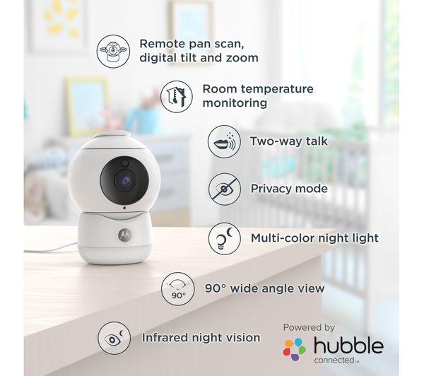 Motorola Peekaboo Video Baby Monitor Wi-Fi FHD Night Light 2-Way Talk Lullabies (Renewed)