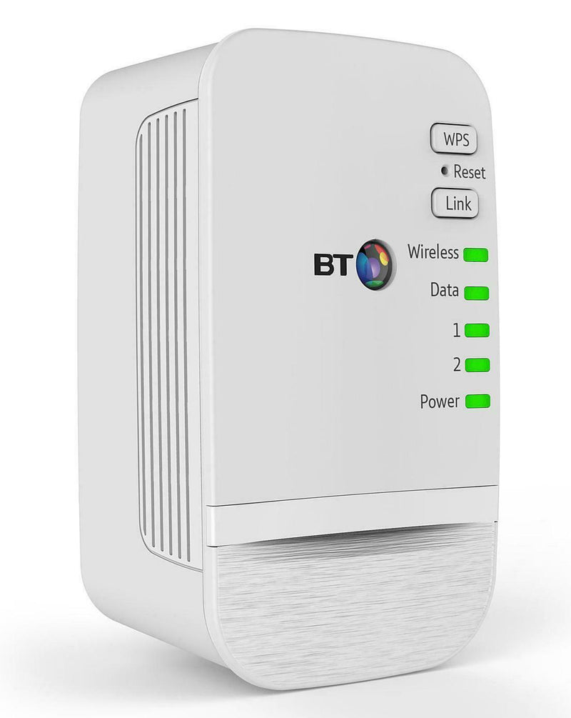 BT Wi-Fi Home Hotspot Plus 600 Kit With Wired AV600 Powerline N300 Wi-Fi And Pass-Through Socket (Renewed)