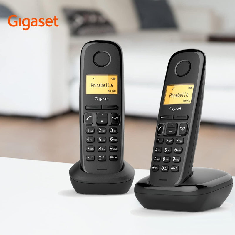 Gigaset A170 Duo Digital Cordless Home Telephone ECO DECT (Renewed)