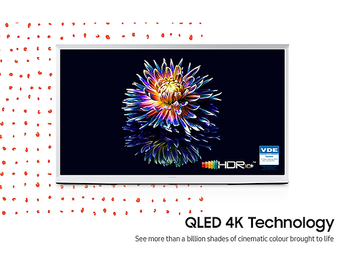 Samsung 50'' Smart TV The Serif QLED 4K HDR Cloud White 3840x2160 QE50LS01BAUXXU (Renewed)