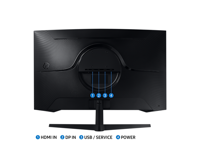Samsung 27'' Gaming Monitor Curved QHD 144Hz Odyssey 2560x1440 LC27G55TQBUXXU (Renewed)