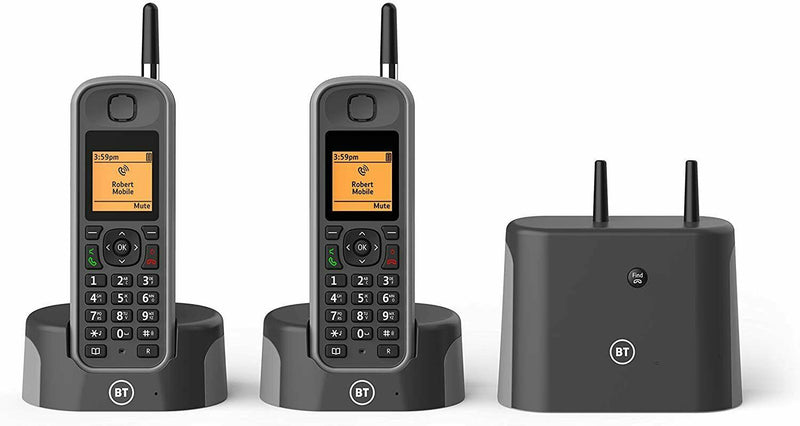 BT Elements Twin 1km range IP67 Rated Cordless Answerphone and Nuisance Blocking (Renewed)