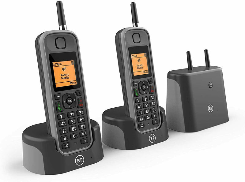 BT Elements Twin 1km range IP67 Rated Cordless Answerphone and Nuisance Blocking (Renewed)