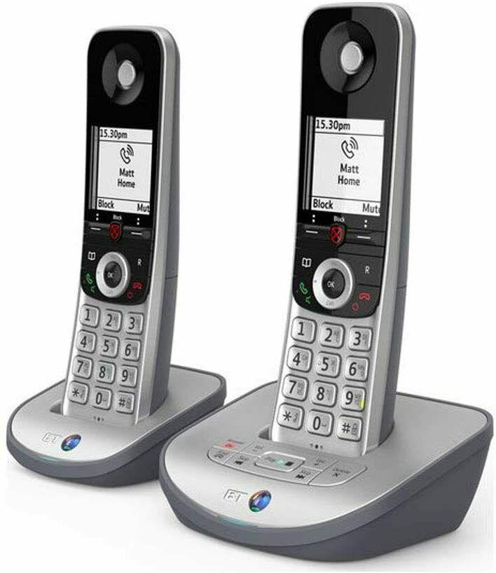 BT Advanced Z Twin Digital Cordless Phone Answering Machine Call Blocker Silver (Renewed)