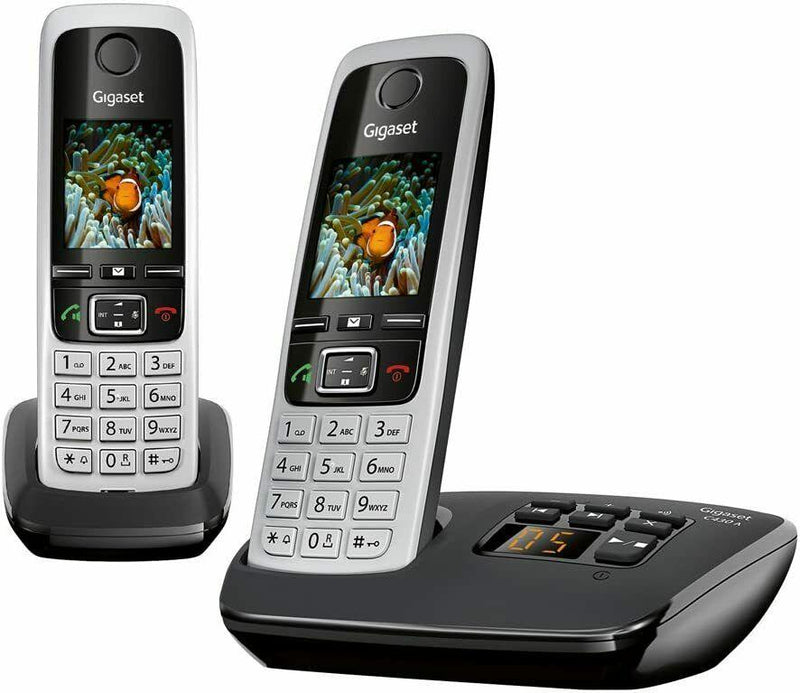 Gigaset C430A Twin Digital Cordless Telephone With Answer Machine (Renewed)
