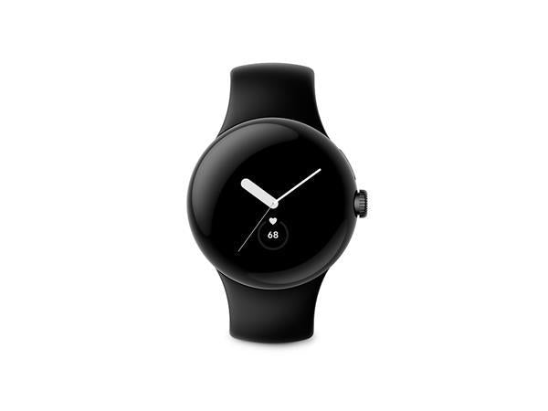 Google Pixel Watch LTE 41mm Matte Black Stainless Steel Obsidian Active Band (New / Open Box)