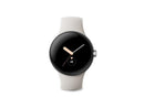 Google Pixel Watch LTE 41mm Polished Silver Stainless Steel Chalk Active Band (New / Open Box)