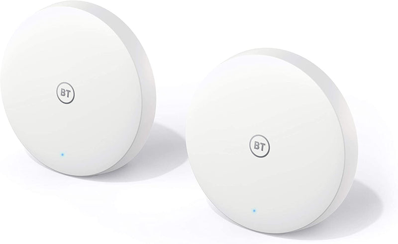 BT Mini Whole Home Wi-Fi 2 Disc Extender White  - 096449 (Renewed)