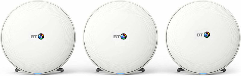 BT Whole Home Wi-Fi 3 Disc Set Seamless Super-Fast Wi-Fi Everywhere - 088269 (Renewed)